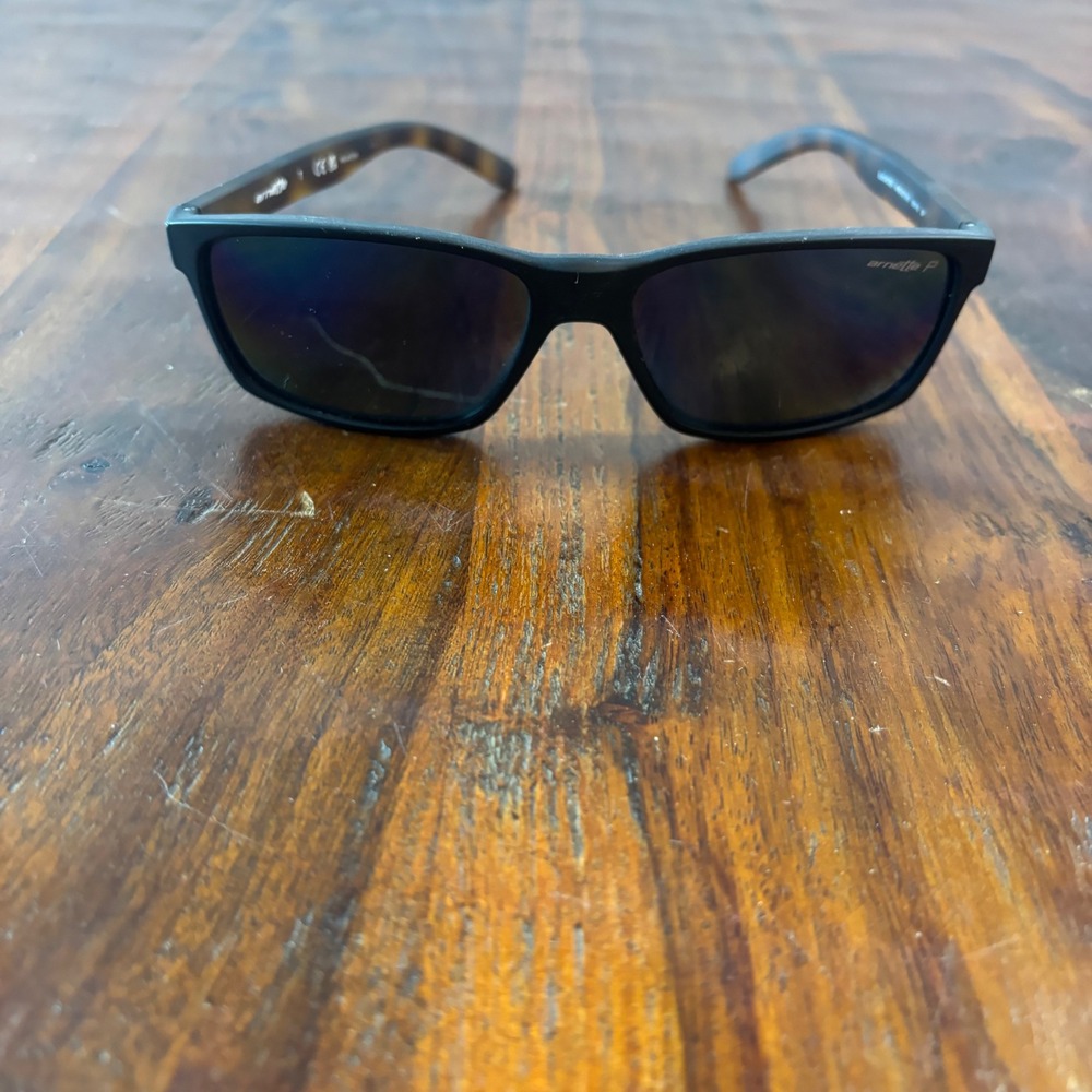Arnette Slickster AN4185 Matte Black Tortoise Polarized Sunglasses 58mm